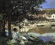 Claude Monet River Scene at Bennecourt France oil painting artist